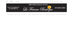 Desktop Screenshot of lefemmeboutique.com